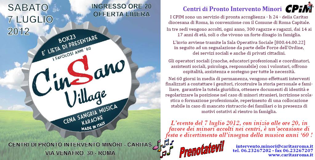 CinSano Village per i CPIM