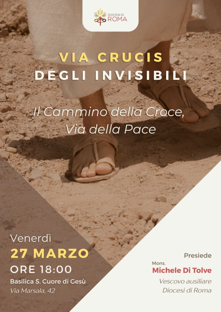 Locandina Via Crucis degli invisibili 2026